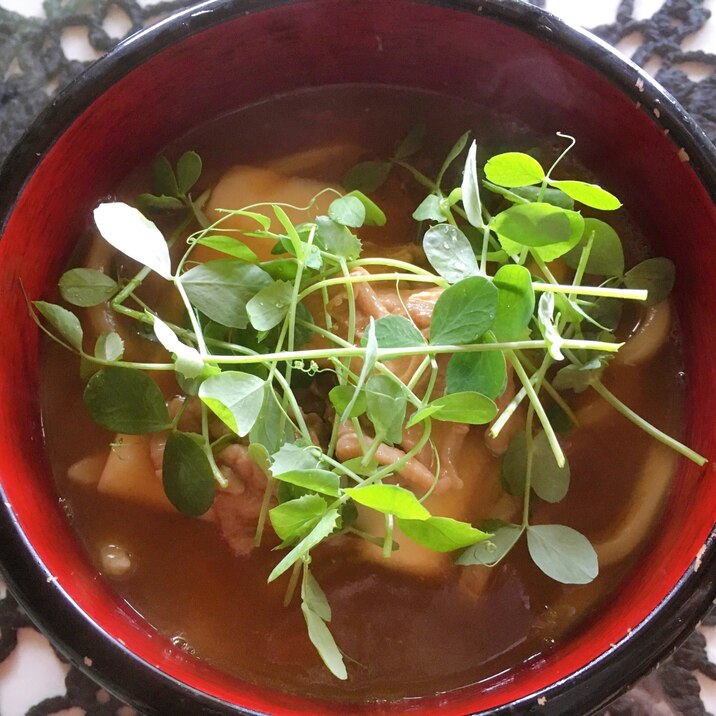 カレールウで簡単カレーうどん